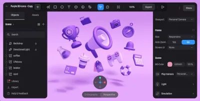Splineを使用したWebサイト