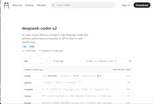 DeepSeek Coder v2